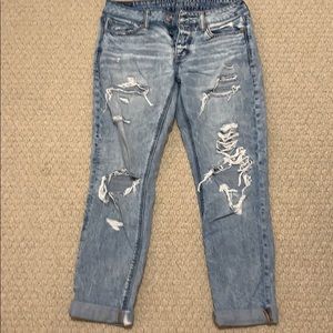 AE ripped tomgirl jeans